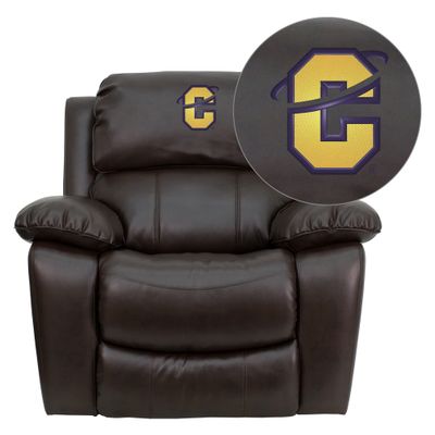 Carroll College Saints Leather Rocker Recliner  - MEN-DA3439-91-BRN-41016-EMB-GG