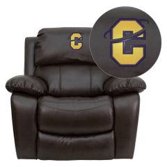 Carroll College Saints Leather Rocker Recliner  - MEN-DA3439-91-BRN-41016-EMB-GG
