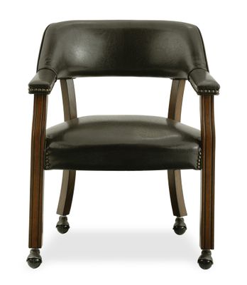 Castor Chair in Antique Cherry / Dark Brown - D351-603C