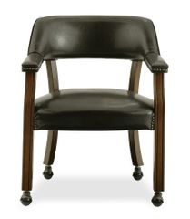 Castor Chair in Antique Cherry / Dark Brown - D351-603C