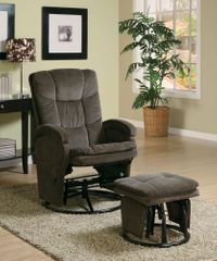 Casual Reclining Glider with Matching Ottoman - 600159