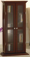 CD DVD Glass Doors Cabinet - Winsome Trading - 94944