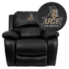 Central Florida Knights Leather Rocker Recliner - MEN-DA3439-91-BK-40022-EMB-GG