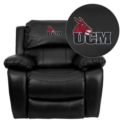 Central Missouri Mules Leather Rocker Recliner - MEN-DA3439-91-BK-41082-A-EMB-GG
