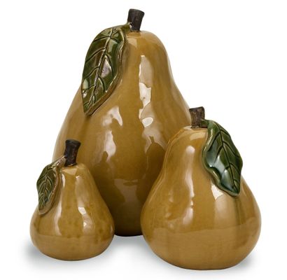 Ceramic Pears (Set of 3) - IMAX - 44015-3