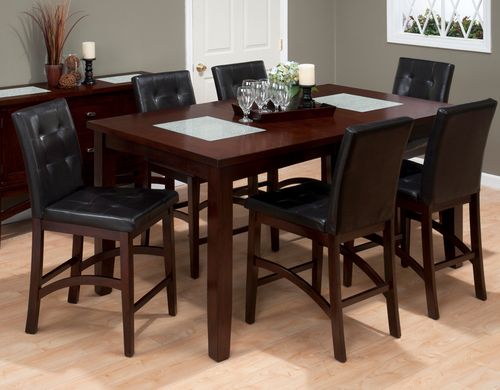 Chadwick Espresso 7PC Counter Height Table and Chair Set - 863-42