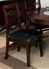 Chadwick Espresso Shaped Stretcher Side Chair - Set of 2 - 863-325KD