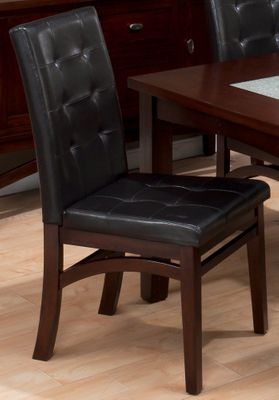 Chadwick Espresso Tufted Parson Chair - Set of 2 - 863-945KD