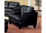 Chair in Black Leather - Coaster