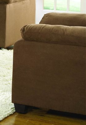 Chair in Brown Microfiber - 9840BR-1