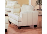 Chair in Cream Leather - Coaster