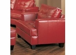 Chair in Red Leather - Coaster