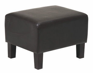 Chair with Ottoman in Dark Brown - Office Star - MET807