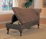 Chaise Lounger in Brown Microfiber - Coaster
