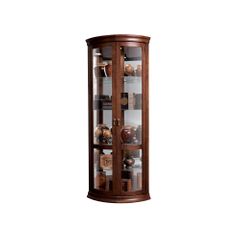 Chancellor Hampton Cherry Corner Curio Cabinet - Howard Miller