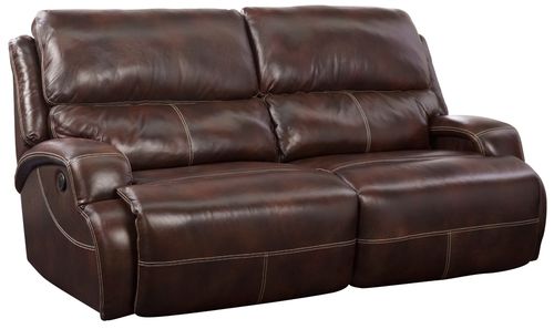 Chandler ll Leather Power Sofa in Florence Mocha - 385231348718