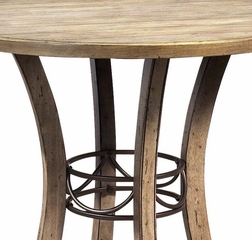 Charleston 5-Piece Counter Height Round Wood Dining Set with X Back Stools - Hillsdale Furniture - 4670CTBWS2