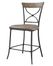 Charleston 5-Piece Counter Height Round Wood Dining Set with X Back Stools - Hillsdale Furniture - 4670CTBWS2