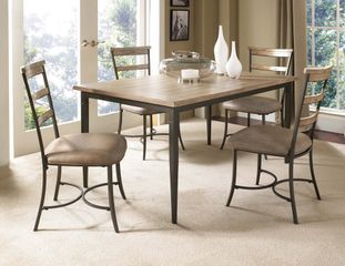 Charleston 5-Piece Rectangle Wood Dining Set with Ladder Back Chairs - Hillsdale Furniture - 4670DTBRC5