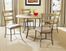 Charleston 5-Piece Round Wood and Metal Dining Set with Ladder Back Chairs - Hillsdale Furniture - 4670DTBC5