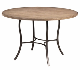Charleston 5-Piece Round Wood and Metal Dining Set with X Back Chairs - Hillsdale Furniture - 4670DTBC2