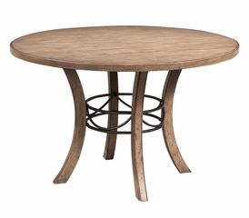Charleston 5-Piece Round Wood Dining Set with Ladder Back Chairs - Hillsdale Furniture - 4670DTBWC5