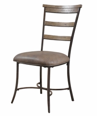 Charleston 5-Piece Round Wood Dining Set with Ladder Back Chairs - Hillsdale Furniture - 4670DTBWC5