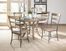 Charleston 5-Piece Round Wood Dining Set with Ladder Back Chairs - Hillsdale Furniture - 4670DTBWC5