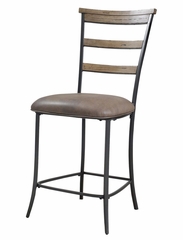 Charleston 7-Piece Counter Height Rectangle Wood Dining Set with Ladder Back Stools - Hillsdale Furniture - 4670CTBRS57