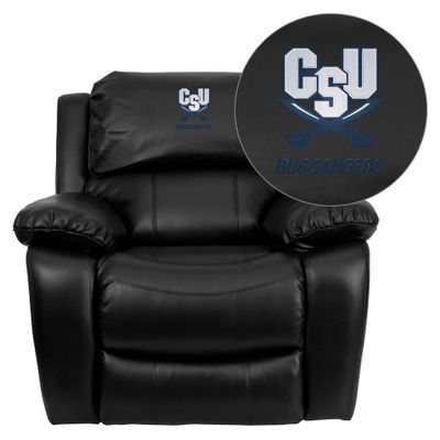 Charleston Southern University Buccaneers Leather Rocker Recliner - MEN-DA3439-91-BK-45006-EMB-GG