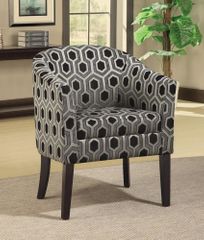 Charlotte Hexagon Patterned Accent Chair  - 900435
