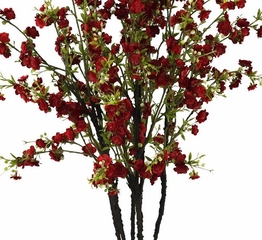 Cherry Blossoms with Vase Silk Flower Arrangement - Nearly Natural - 1193-RD