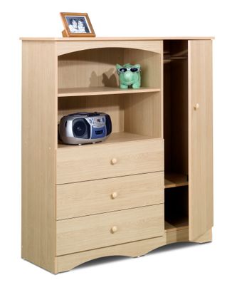 Chest - 1 Door / 3 Drawer Chifforobe - Alegria Collection - Nexera Furniture - 5608