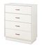 Chest - 4 Drawer Chest in Pure White - South Shore Furniture - 3360034