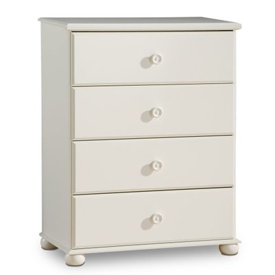 Chest - 4 Drawer Chest in Pure White - South Shore Furniture - 3660034