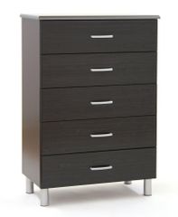 Chest - 5-Drawer Chest in Black Onyx/Charcoal - South Shore Furniture - 3127035