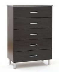Chest - 5-Drawer Chest in Black Onyx/Charcoal - South Shore Furniture - 3127035