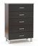 Chest - 5-Drawer Chest in Black Onyx/Charcoal - South Shore Furniture - 3127035