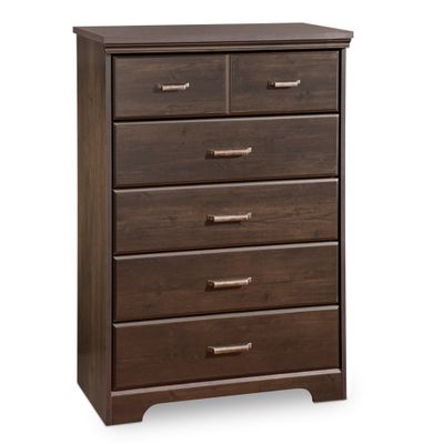 Chest - 5 Drawer Chest in Ebony - South Shore Furniture - 3177035