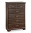 Chest - 5 Drawer Chest in Ebony - South Shore Furniture - 3177035