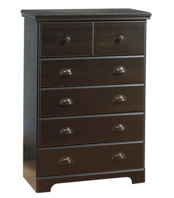 Chest - 5-Drawer Chest in Ebony - South Shore Furniture - 3877035