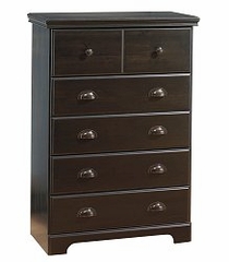 Chest - 5-Drawer Chest in Ebony - South Shore Furniture - 3877035