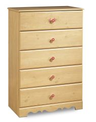 Chest - 5-Drawer Chest in Romantic Pine - South Shore Furniture - 3272035