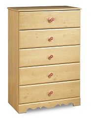 Chest - 5-Drawer Chest in Romantic Pine - South Shore Furniture - 3272035