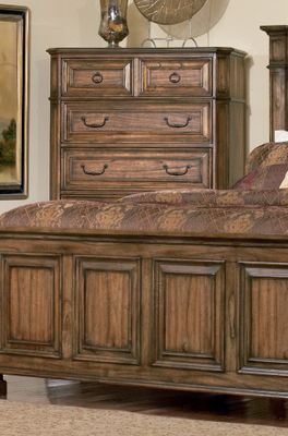 Chest - Edgewood Chest in Warm Brown Oak - Coaster - 201625
