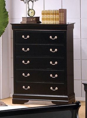Chest - Louis Philippe Chest in Deep Black - Coaster - 201075