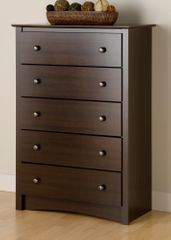 Chest with 5 Drawers in Espresso - Fremont - Prepac Furniture - EDC-3345