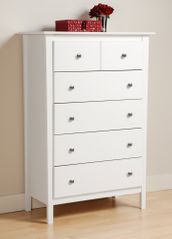 Chest with 5 Drawers in White - Berkshire - Prepac Furniture - WRK-3450
