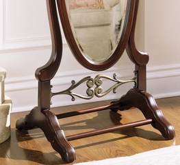 Cheval Mirror - "Heirloom Cherry" - Powell Furniture - 998-773