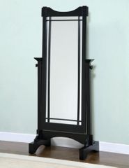 Cheval Mirror - "Mission Black" - Powell Furniture - 295-773